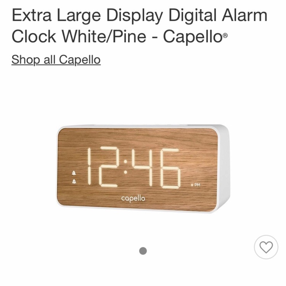 Digital alarm clock, batteries and cords included